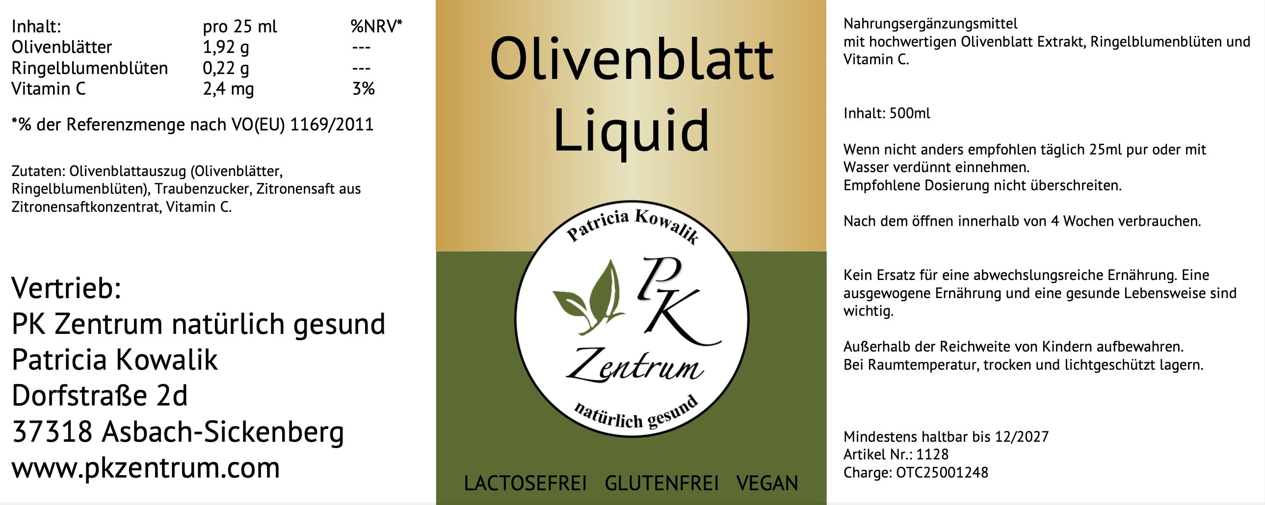 Olivenblatt Liquid 500 ml