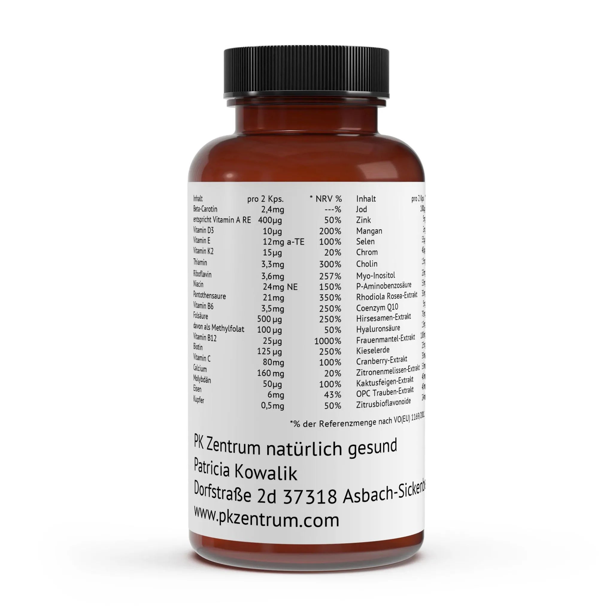 PK Zentrum Frauen Formel - Vitalstoff Komplex für Frauen - Hormonbalance - 60 Kapseln