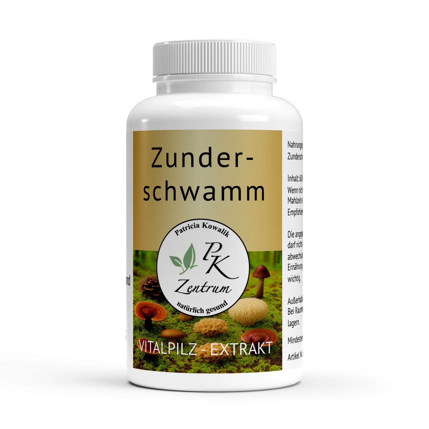 Zunderschwamm Vitalpilz Extrakt von PK Zentrum natürlich gesund in der Dose.
