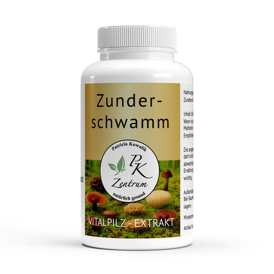 Zunderschwamm Vitalpilz Extrakt von PK Zentrum natürlich gesund in der Dose.